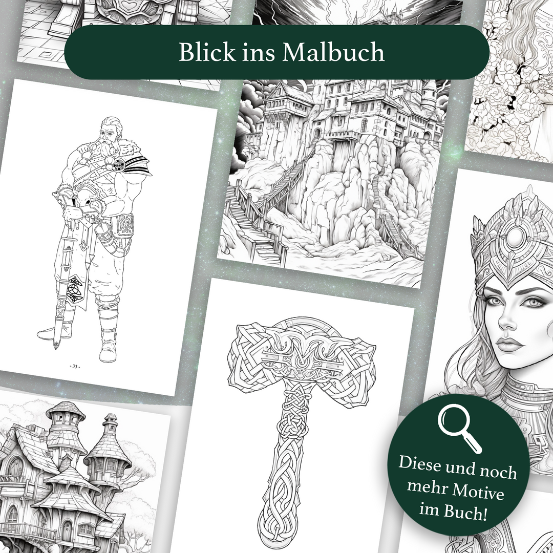 Das Malbuch der Nordischen Sagen - Band 2