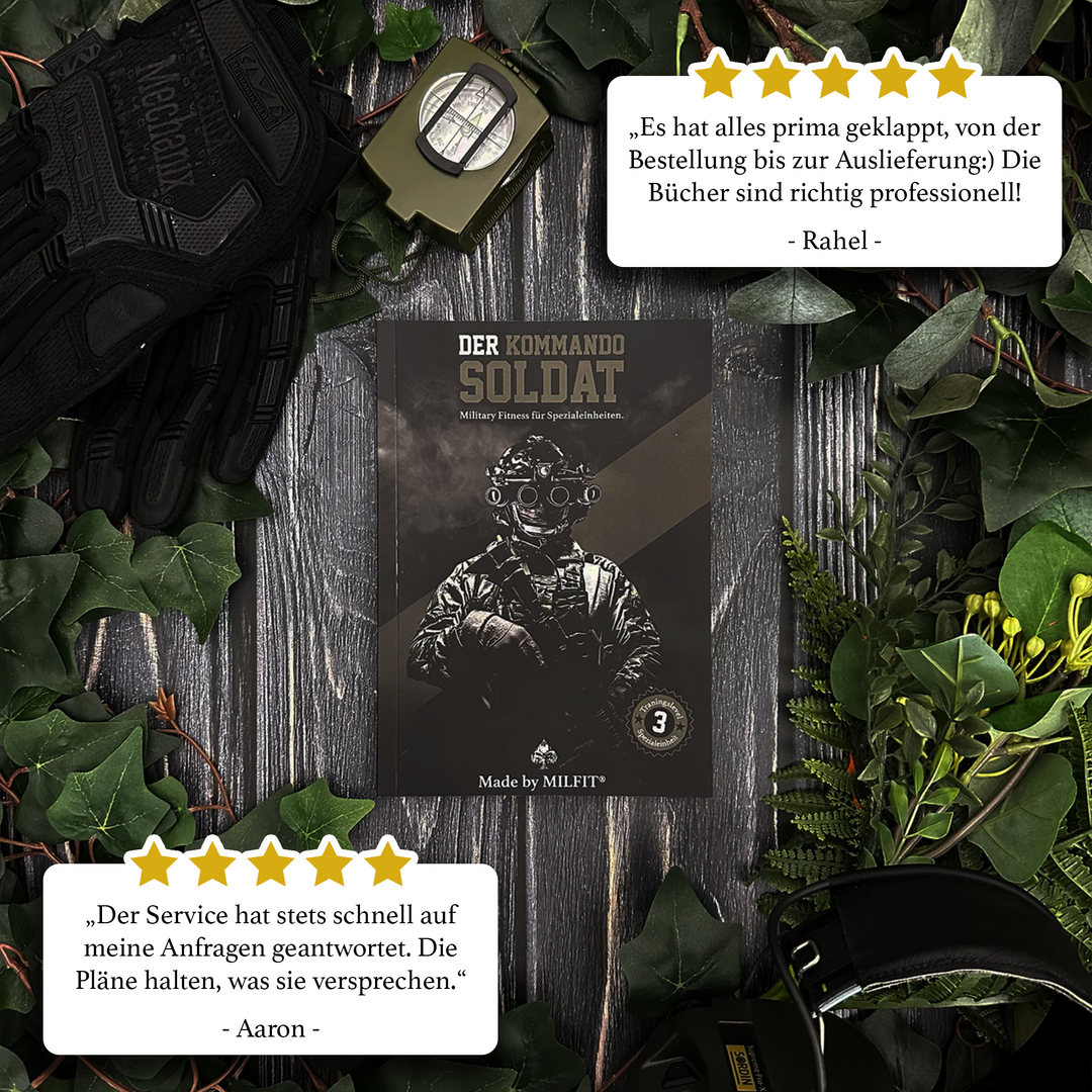 Der Kommandosoldat – Military Fitness Trainingsplan (Level 3)