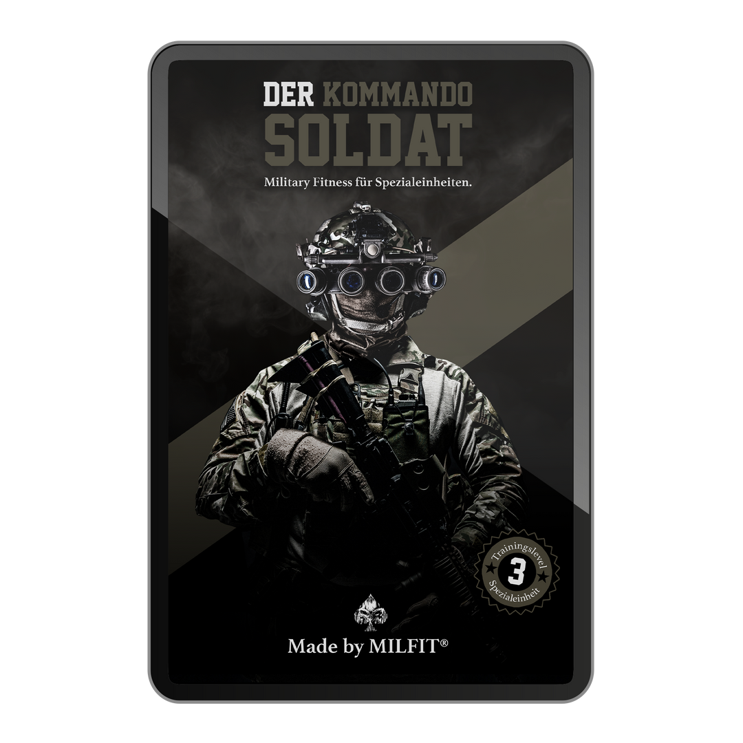 Der Kommandosoldat – Military Fitness Trainingsplan (Level 3)