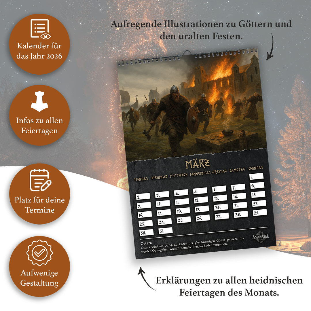 Der große Wikinger Kalender - 2026