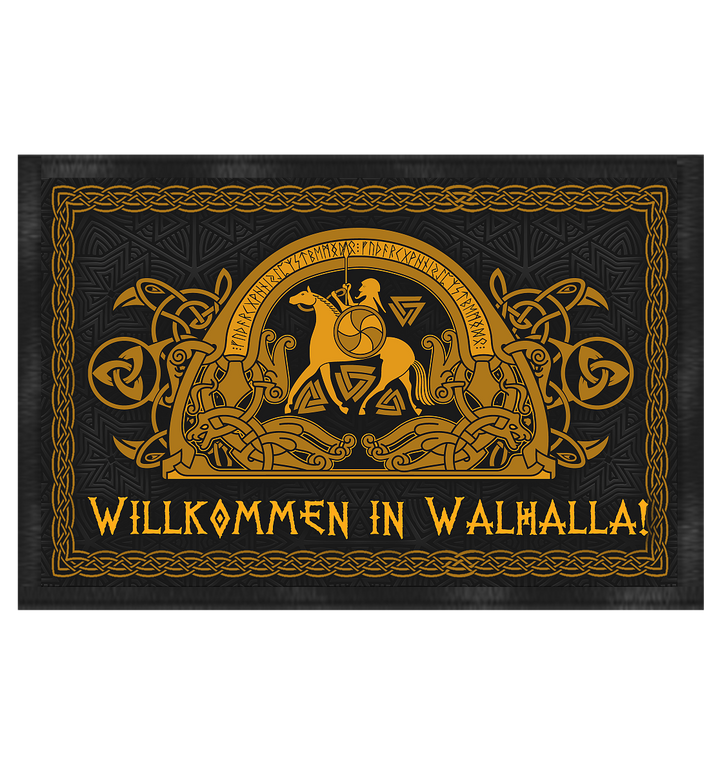 Willkommen in Walhalla! - Fußmatte 60 x 40 cm